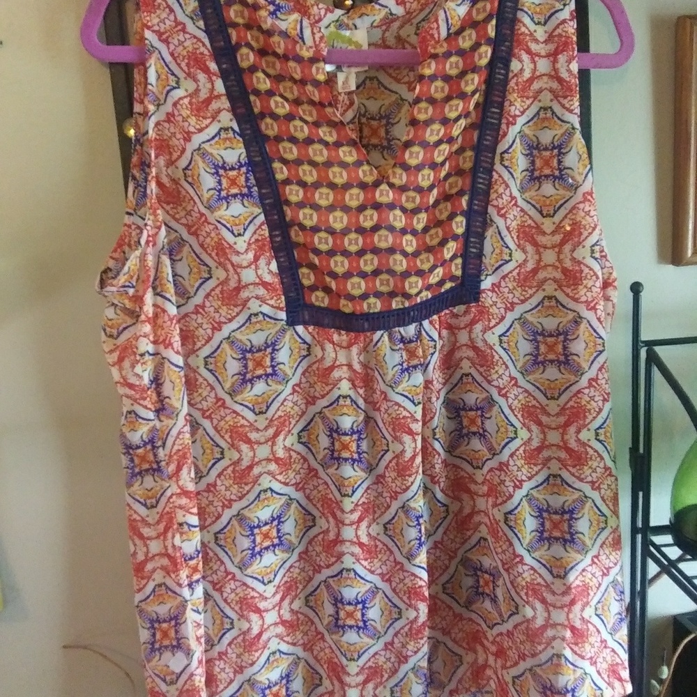 Anthropologie NWTag Fig and Flower Sleevless Shirt
